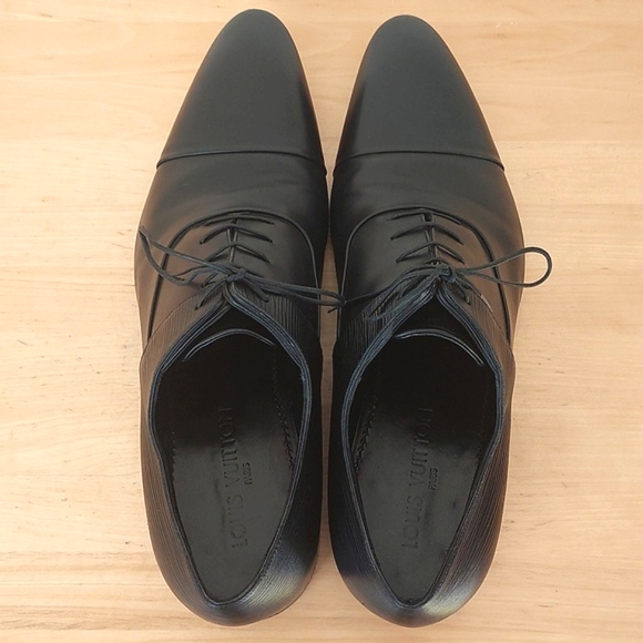 Louis vuitton black leather lace-up Oxford shoes - Picture 6 of 16